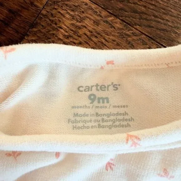 Baby Girl Outfit Bundle 9M Pink Neutral Sets Dresses Hoodie 5pc Cute - Picture 7 of 7